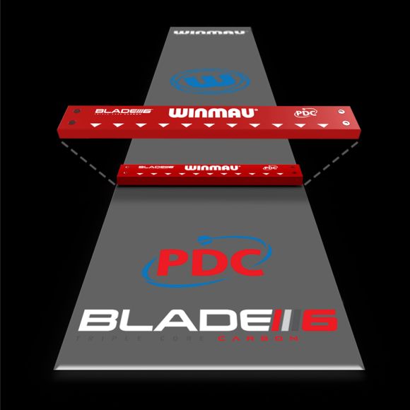 Winmau PDC Clearzone PVC Dart Mat with Integrated Oche