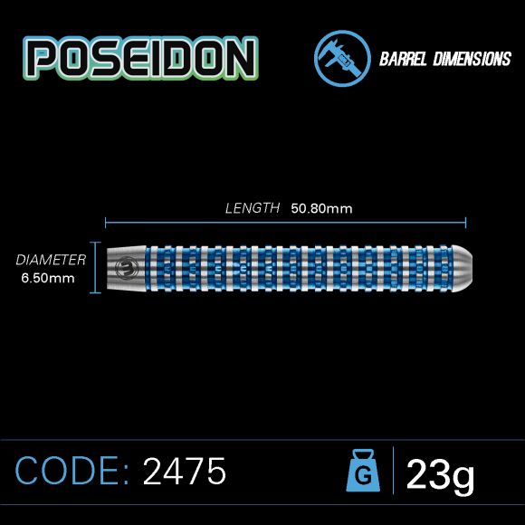 Poseidon 23 gram 90% Tungsten alloy