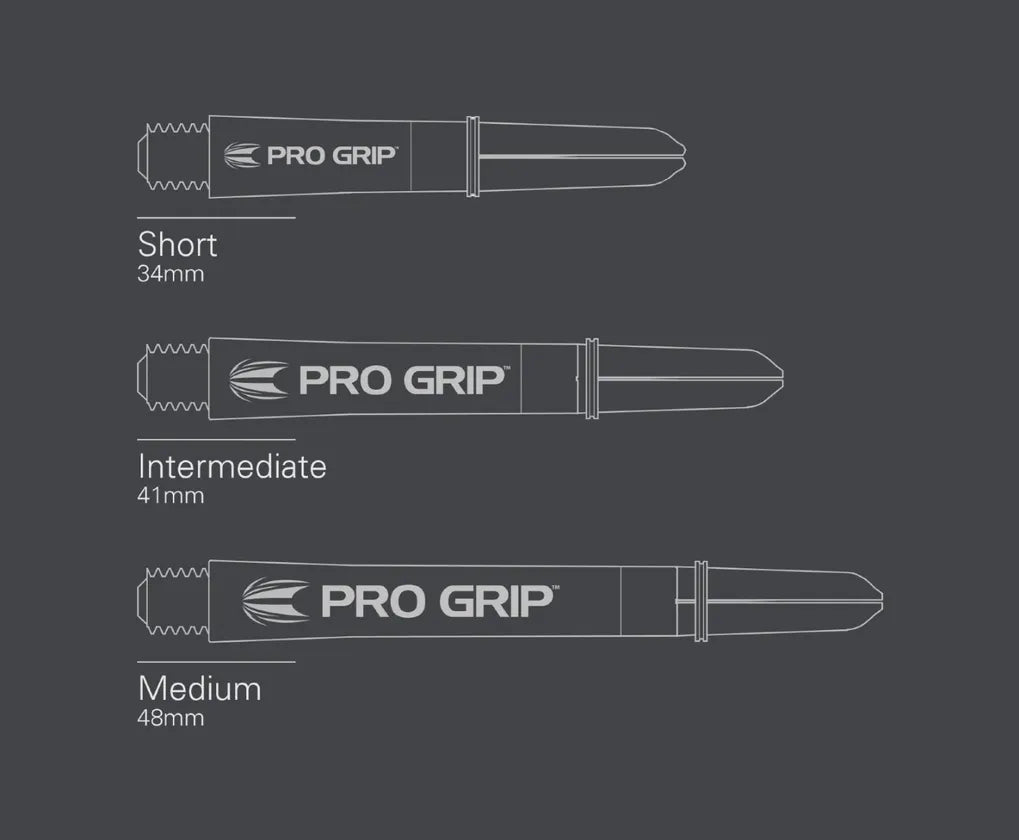 Target Pro Grip Vision Dart Shafts Short Clear Yellow (3 Sets)