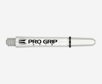 Target Pro Grip Nylon Spinning Dart Shafts Short White (3 Sets)