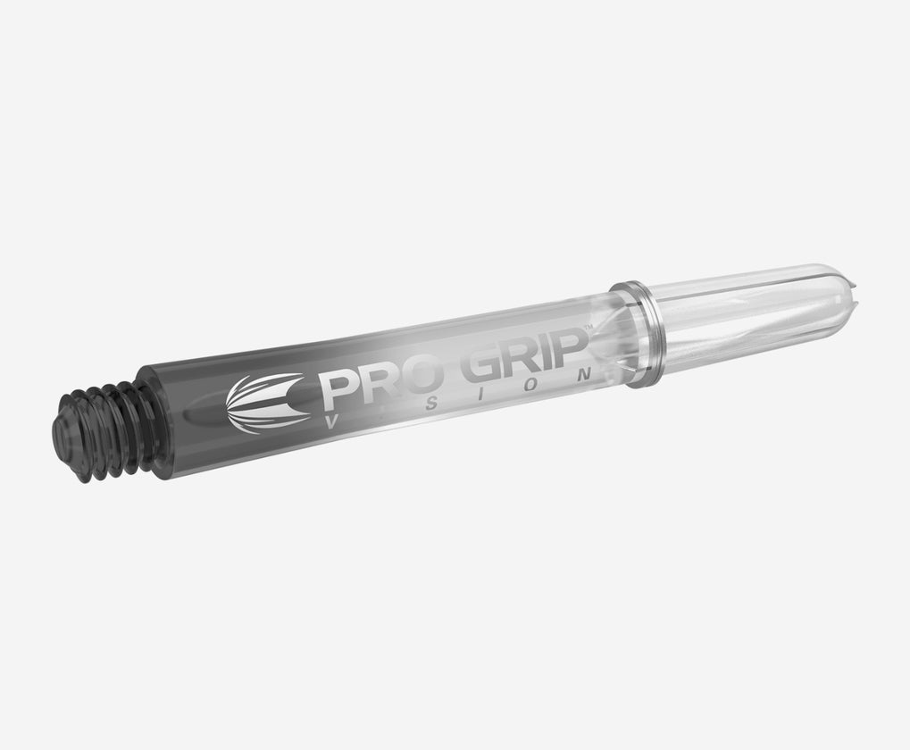 Target Pro Grip Vision Dart Shafts Intermediate Clear Black (3 Sets)