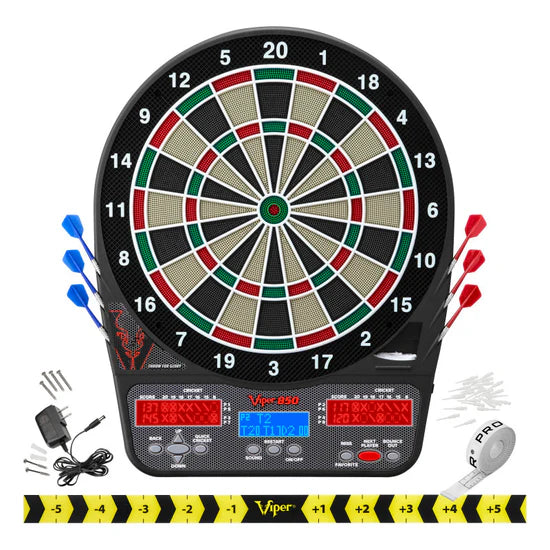 Viper 850 Electronic Soft Tip Dart Board 15.5" Regulation Target