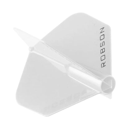 Robson Plus Dart Flights - Standard Clear White