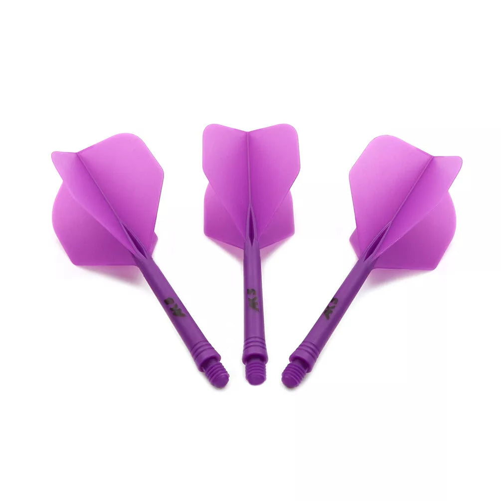 CUESOUL ROST AK5 Integrated Dart Shaft & Flight - Standard Shape - Short - Purple