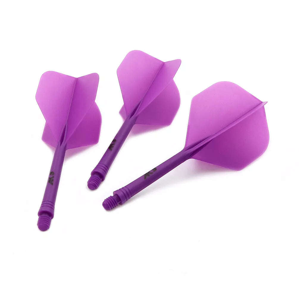 CUESOUL ROST AK5 Integrated Dart Shaft & Flight - Standard Shape - Short - Purple