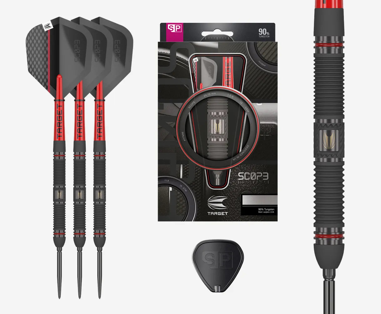 Target SCOPE 01 Swiss Point Steel Tip Darts 90% Tungsten 22g