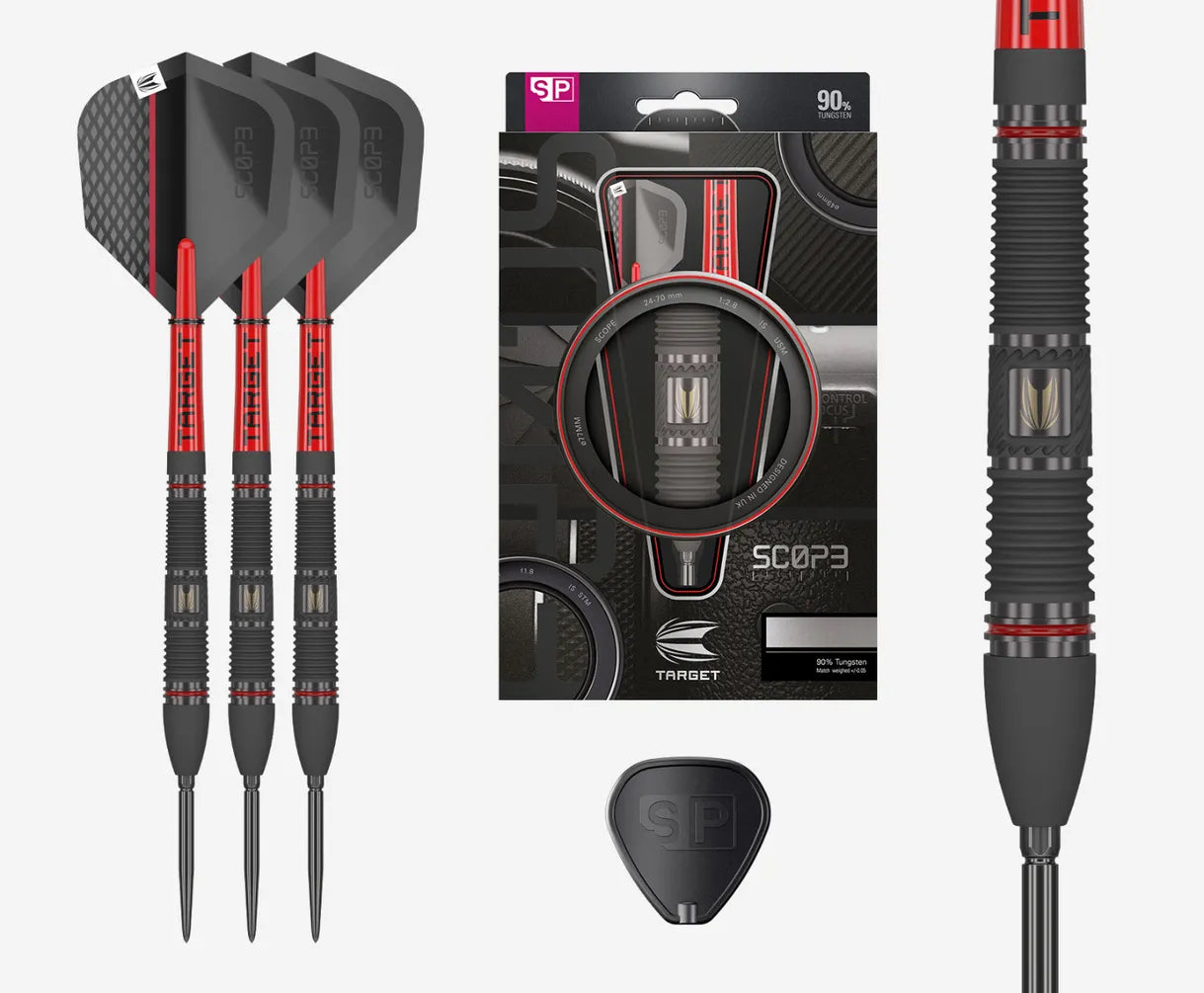 Target SCOPE 02 Swiss Point Steel Tip Darts 90% Tungsten 25g