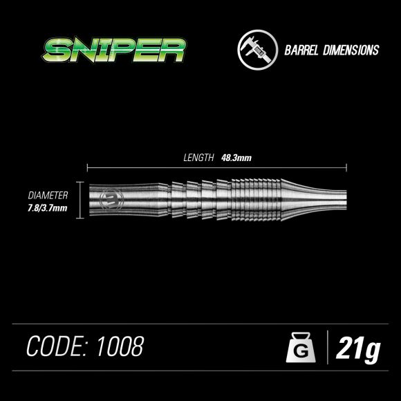 Sniper 21 gram 90% Tungsten alloy