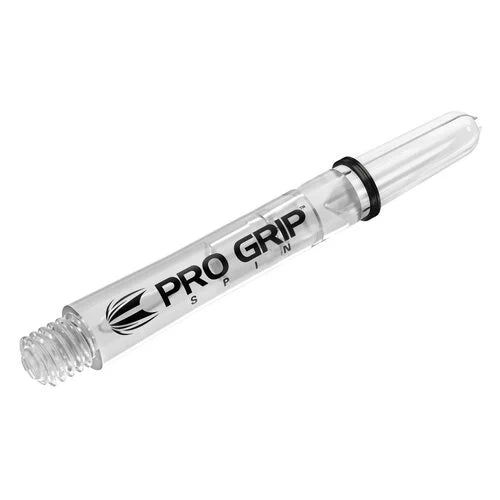 Target Pro Grip Nylon Spinning Dart Shafts Short Clear (3 Sets)