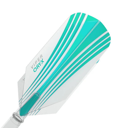 Viper V-100 Flights Oryx Slim Teal/White Dart Flights