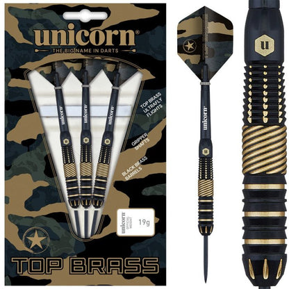 Unicorn Top Brass 2 19 gram Brass Steel Tip Darts