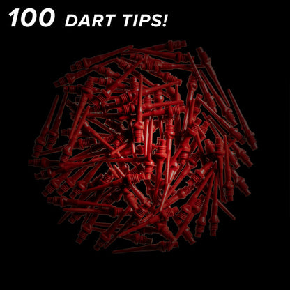 Viper Tufflex Tips II 2BA 100Ct Soft Dart Tips - Red