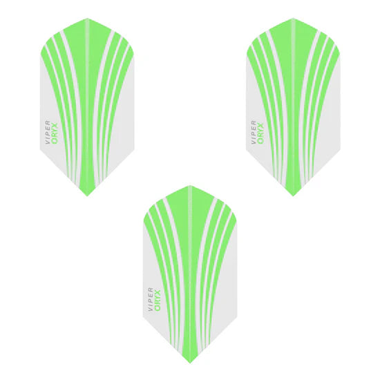 Viper V-100 Flights Oryx Slim Green/White Dart Flights