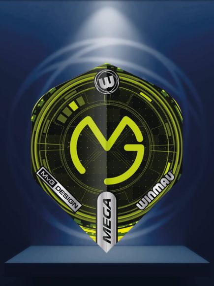 Player Mega Standard MvG (Michael Van Gerwen) Logo Tech Green