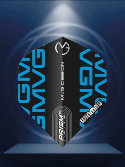 Prism Delta MvG (Michael Van Gerwen) Black and Blue Logo Extra Thick