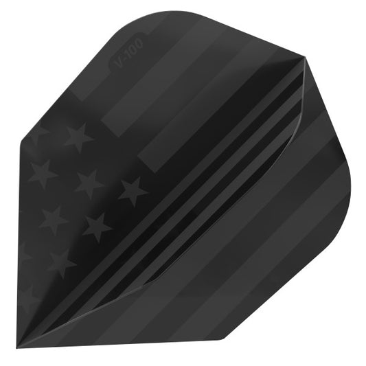 Viper V-100 Dart Flights Standard American Flag Black Traditional