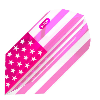 Viper V-100 Dart Flights Slim American Flag Pink Metallic Traditional