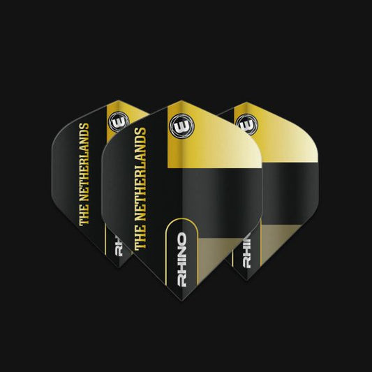 Winmau Rhino Black & Gold Flag - Netherlands Extra Thick Standard