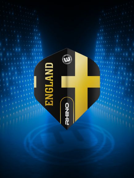 Winmau Rhino Black & Gold Flag - England Extra Thick Standard