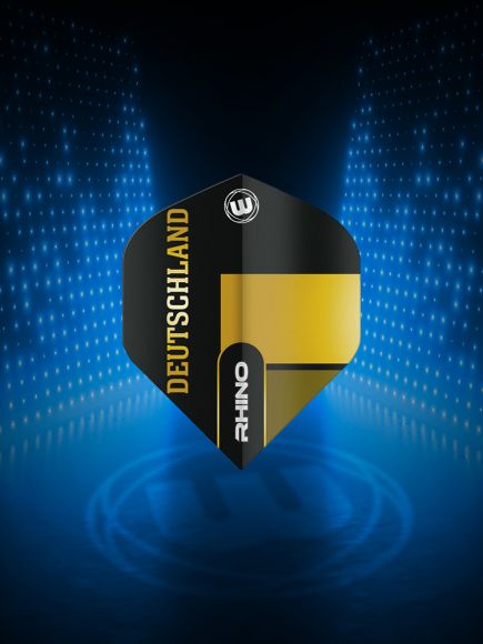 Winmau Rhino Black & Gold Flag - Deutschland Extra Thick Standard