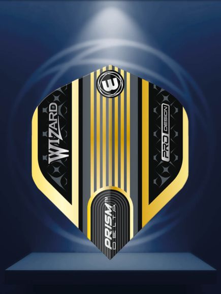 Winmau Specialist Players Prism Delta Wizard Gold Flight Standard